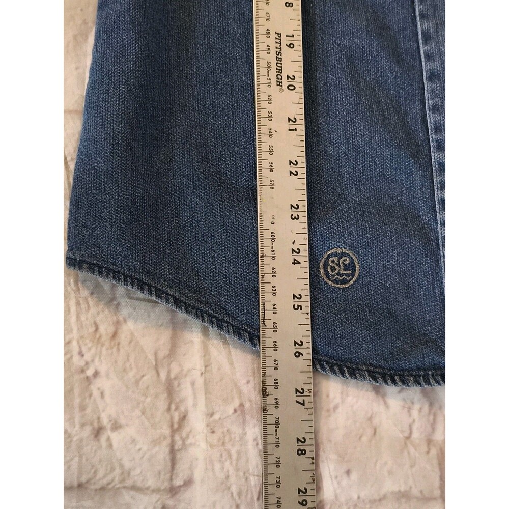 VTG Wrangler Silver Lake Denim Western Totem Pole‎ Embroidered Shirt Size Medium - Picture 5 of 8